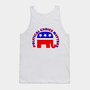 POLITICAL CHOICE MATTERS Pro-Republican Design Tank Top